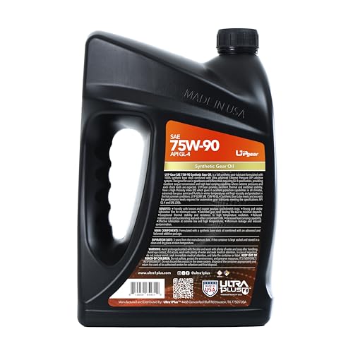Ultra 1Plus SAE 75W-90 Synthetic Gear Oil API GL-4 (2 US Gallon - 8 QTS)