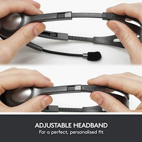 Logitech H111 Kablolu Stereo Kulak Üstü Mikrofonlu Kulaklık, Standart 3.5 mm Jak Girişi, 235 Kablo Uzunluğu, Siyah - Görsel 4