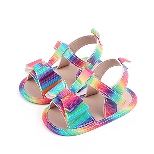 Infant Girls Single Shoes Bow Tie First Walkers Shoes Toddler Sandals Princess Shoes See Sandals Baby2
