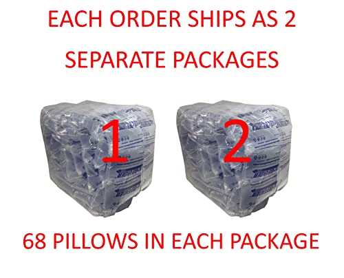 6 x 8 airDEFENDER air pillows 135 quantity 40 gallons 5.33 cubic feet void fill cushioning from Discount Air Pillows