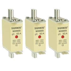 Sigandg NH000 63A Sicherungseinsatz 3 Stück