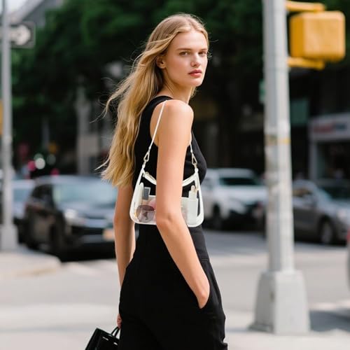 NEOREAL Clear Bag for Stadium Events, Clear Crossbody Purse, Small Purse Handbag for Women Transparent, Concert Bag2