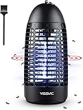 YISSVIC Lámpara Antimosquitos Eléctrico 9W UV Mata Insectos Electrico Impermeable, Seguro y no Tóxico, Disponible en Interiores y Exteriores