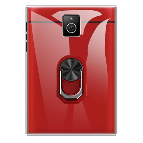 UOGNADGD Coque et Support Anneau pour Blackberry Passport Q30 - Clair+Rouge