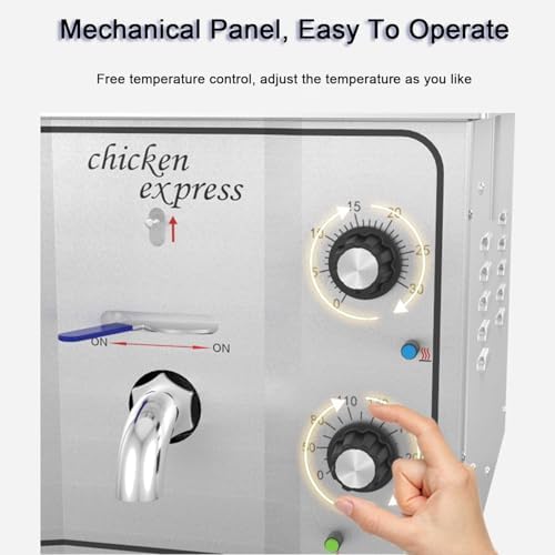 Freidora Eléctrica a Presión Comercial 16L con Temporizador y Termostato miniatura 6