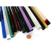 Devardi Glass Boro Extra Thick Solid Rods, COE 33, Mixed Colors, 5 lbs borosilicate