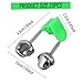 BEAHING 20Pcs Fishing Bells, Plastic Fishing Bells for Rods Clips with Dual Alert for All Kinds of Sea Rod, for Rods