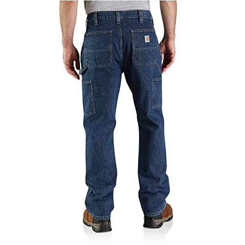 Carhartt Men's Loose Straight Double-Front Denim Dungaree, Canal, W34 x L32 by Carhartt - Used condition - Image 2