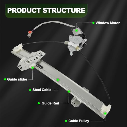 SCITOO Front Right Power Window Regulator with Motor Fit for 2002-2004 for Acura RL,748-673 by SCITOO - Image 3