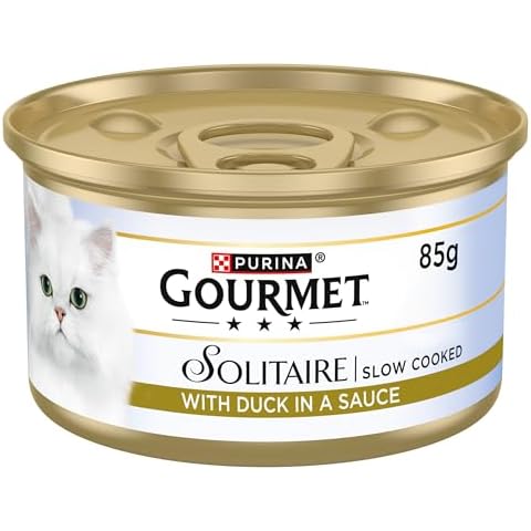Gourmet Solitaire Duck Tinned Cat Food Pack Cover