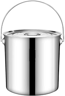 Heavy Duty Stainless Steel Stockpot with Lid - Commercial Grade Soup Pot for Induction Cooktop & Gas Stove(20CM)