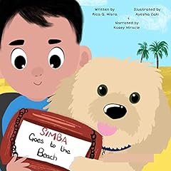 Simba Goes to the Beach Audiolibro Por Rica Misra arte de portada