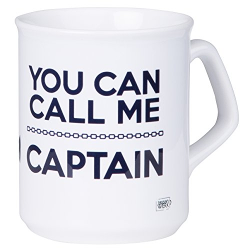 Tasse à café pour capitaines You Can Call ME Captain avec Motif Ancre Maritime pour Les Marins et Les Amateurs de Bateaux - Céramique Lavable au Lave-Vaisselle - de tassenWERK.COM