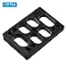 PATIKIL Skateboard Riser Pads, 10 Pack PU 3x2 Skateboard Riser Pads Angled Wedge Shock Pads for Skateboard Truck, Black