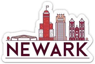 Squiddy Newark New Jersey - Vinyl Sticker Decal for Phone, Laptop, Water Bottle (3" Wide)