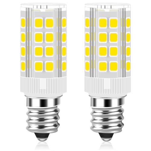 AMI PARTS WE05X20431 LED Dryer Drum Light Bulb Energy-Saving 4W 120V Fit for Hotpoint GE Whirlpool Kenmore 22002263 WE4M305 WP3395618 White E12 Candelabra Base 6000K(2 Pack