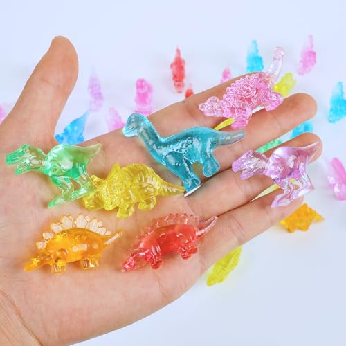 45 Pcs Acrylic Dinosaur Party Decorations Vase Filler, 2 Inch Sma...
