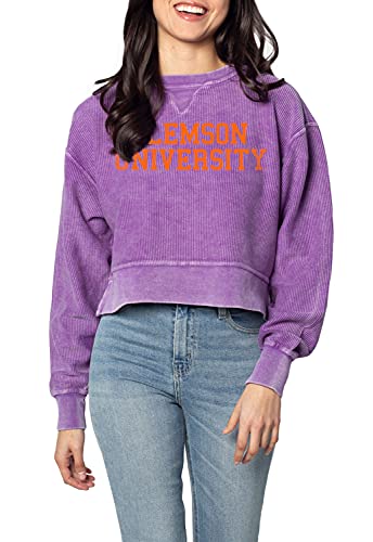 Image of chicka-d NCAA womens Corded Boxy Pullover