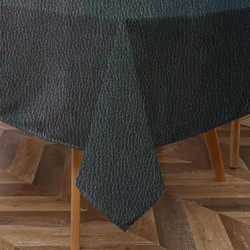 Majestic Giftware PU Faux Leather Rectangle Tablecloth | (TCE129-5490) Juice Box Waterproof & Spill Proof Dining Table Cover | Decorative Washable Tablecloth for Home, Kitchen, Party (54X90)
