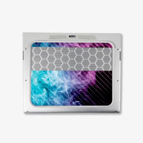 Image of MightySkins Carbon Fiber Skin Compatible with Alienware X14 R2 (2023) Full Wrap Kit - Mystic Smoke | Protective, Durable Textured Carbon Fiber Finish | Easy to Apply & Change Styles | Made in The USA