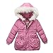 Produktbild Zegeey Kinder Jungen MäDchen Hoodie Jacke Winter Warmer Outwear WintermäNtel Kapuzenjacke Windjacke Geburtstag Geschenk(Rosa,12-18 Monate)