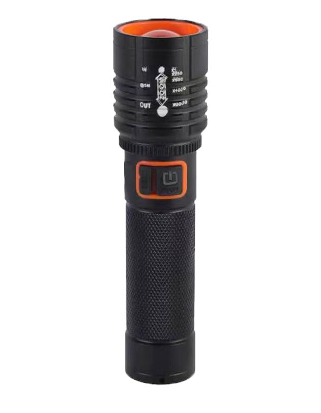 Image of MZ M932 (Rechargeable LED Metal Torch) Zoomable 80W with 1500mAh Battery, 120 min Operating Time