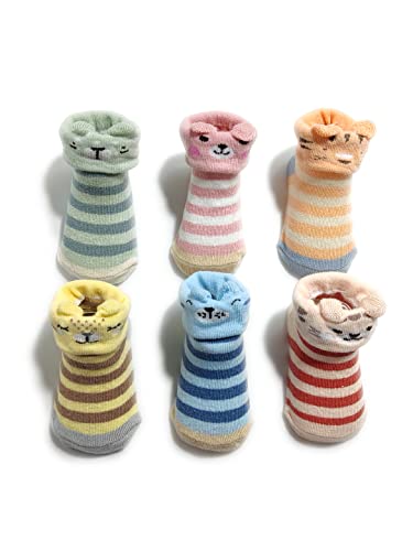 Image of FOOTPRINTS New Born Baby Anti-skid Booties Socks | 0-6 Months