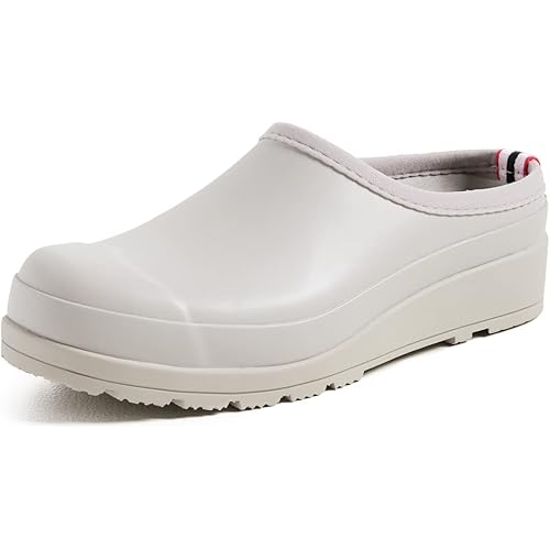 HUNTER Original Play Clogs for Women - Soft Textile Lining, Durable Rubber Upper, and Closed-Toe Front