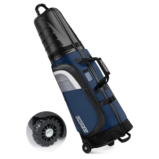 Findway Golf Travel Bags for Airlines with Wheels and ABS Hard Case Top, Protect Your Clubs, Waterproof 1680D Oxford Fabric and Oversize Tank Wheels, Lightweight and Easy to Maneuver