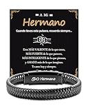 Kenqlot Pulsera Hombre,Regalos Hermano,Regalo Hombre Cumpleaños,Regalos Hermanos Boda,Regalo Originales para Hermano - Navidad San Valentín Graduación