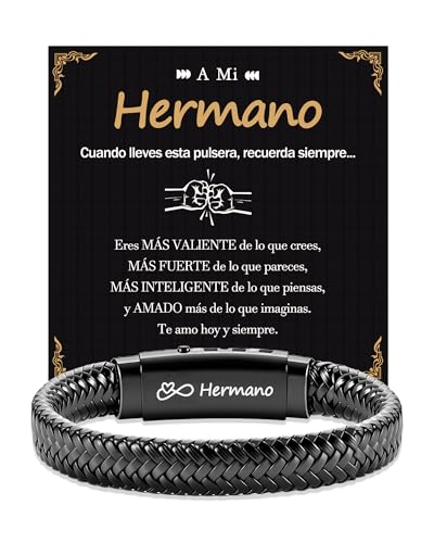 Kenqlot Pulsera Hombre,Regalos Hermano,Regalo Hombre Cumpleaños,Regalos Hermanos Boda,Regalo Originales para Hermano - Navidad San Valentín Graduación Kenqlot Pulsera Hombre,Regalos Hermano,Regalo Hombre Cumpleaños,Regalos Hermanos Boda,Regalo Originales para Hermano - Navidad San Valentín Graduación