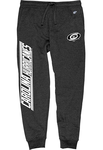 Carolina Hurricanes NHL Officially Licensed Sweatpants Jogger Charcoal, Medium