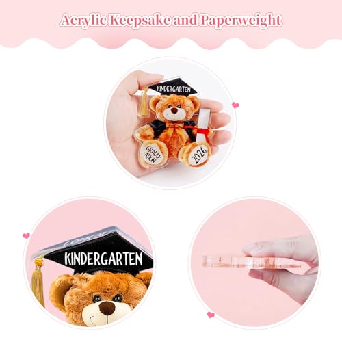 WaaHome Kindergarten Graduation Gifts for Kids Girls Boys 2026 - Best Kindergarten Graduation Gifts for Daughter Son Adorable Acrylic Brown Kindergarten Graduation Keepsake Paperweight Decorations — view 3