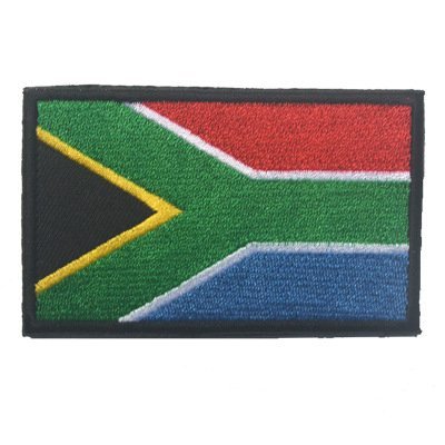 South Africa Flag Tactical Patch with Hook & Loop/National Flag Patch Collection (South African, 2