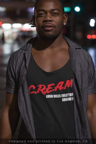 Mens C.r.e.a.m. Cash Rules Everything Around Me Shirts (Cream Black Tank, Xl) #TOP19