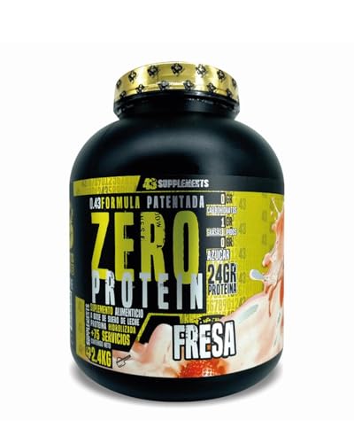 Productos Para Ganar Masa En Poco Tiempo., Proteína Hidrolizada Zero Carbohidratos 43 Supplements 2.4KG Sabor Fresa