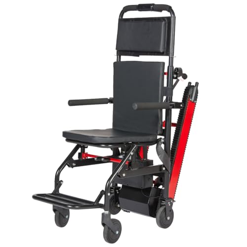 Silla De Ruedas Para Escalada En Escaleras De Oruja,Montaescaleras Eléctrico De Oruja,Silla Para Subir Y Bajar Escaleras,Elevador De Escaleras Para Mayores,Carga Segura 165 Kg/373 Libras A