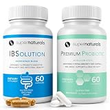 IBSolution Gut Health Bundle - All Natural Gut Health Support & Premium Probiotics w/ 40 Billion CFU for Support of Irregular Bowels, Bloating, Constipation, Gas, Abdominal Pain - 2 Pack (120 Caps)