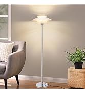 ZMH Stehlampe Wohnzimmer Standleuchte Schwarz - Modern