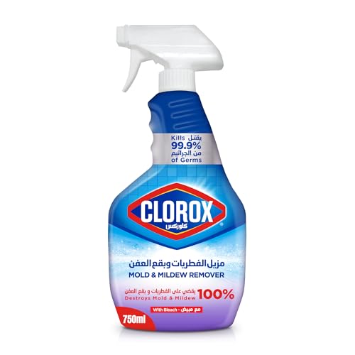 Clorox Mold & Mildew Remover spray with bleach 750ml Kills 99.9% Of Germs 100% Destroys Mold and Mildew