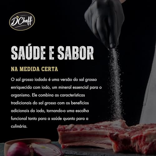 D´Cheff Sal Grosso Iodado 500 Gramas