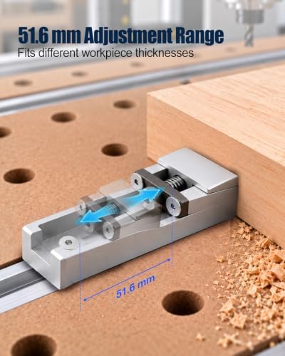 CNC Router Vise Clamp, Low Profile Aluminum Toe Clamp, M6 Table Mount — 사진 4
