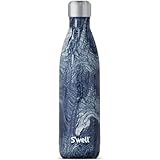 S'well Stainless Steel Water Bottle, 25oz, Azurite Marble, Triple Layered Vacuum Insulated Containers Keeps Drinks Cold for 48 Hours and Hot for 24, BPA Free, Perfect for On the Go