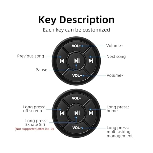 Bouton commande universel volant pour régler musique sans danger iOS - 4