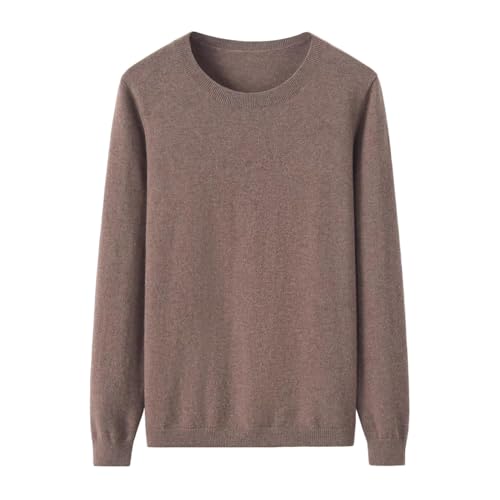 Image of 100% Pure Cashmere Crewneck Sweater for Women Long Sleeve Warm Soft Lightweight Knit Pullover