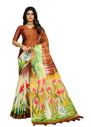Chemisier indien en soie noble Sari 6013 aux finitions haute définition