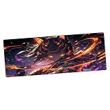 Migliori tappetini per mouse gaming TRYNOVAS Tappetino Mouse Gaming XL 80 x 30 cm, Demon Girl Anime Dark Fantasy, Base Antiscivolo e Bordi Cuciti, Spessore 3 mm