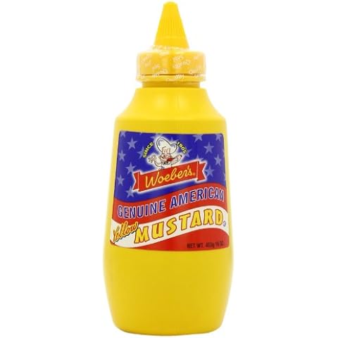 Woebers Squeezy American Mustard 453 g Cover