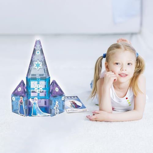 Tytan Disney Frozen Magnetic Tiles — 21-Piece Castle Set with Stickers — view 5
