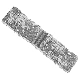Prête pour l'événement : conçue pour les fêtes costumées, les événements de pom-pom à paillettes et les soirées disco, elle vous assure de faire sensation partout où vous allez. ceinture élastique à paillettes extensible